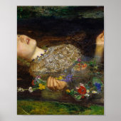 Ophelia Painting door John Everett Millais Poster (Voorkant)