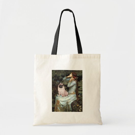 Ophelia - Pug 17 - vaal Tote Bag (Voorkant)