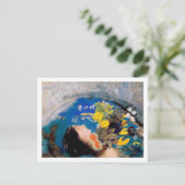 Ophelia, Redon Briefkaart (Staand voorkant)
