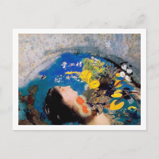 Ophelia, Redon Briefkaart (Voorkant)