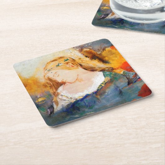 Ophelia, Redon Kartonnen Onderzetters (Schuin)