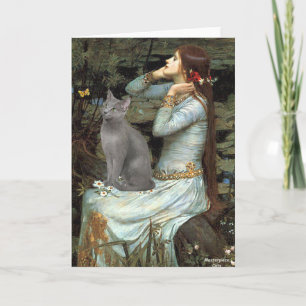 Ophelia - Russische blauwe kat Kaart