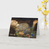Ophelia schilderij van John Everett Millais Kaart (Gele Bloem)