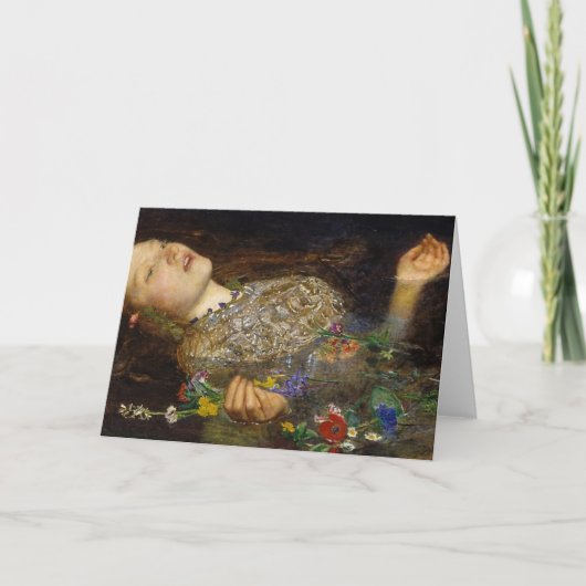 Ophelia schilderij van John Everett Millais Kaart (Voorkant)
