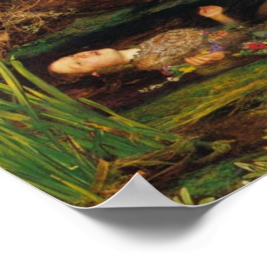 Ophelia - Sir John Everett Millais Poster (Hoek)
