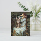 Ophelia - Tabby Tijger kat 30 Briefkaart (Staand voorkant)
