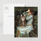 Ophelia - Tabby Tijger kat 30 Briefkaart (Voorkant / Achterkant)