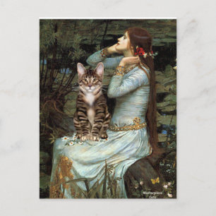 Ophelia - Tabby Tijger kat 30 Briefkaart