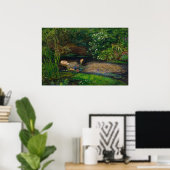 Ophelia van John Everett Millais Poster (Thuiskantoor)