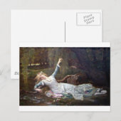 Ophelia, verdrinkingsdood briefkaart (Voorkant / Achterkant)