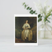 Ophelia weving her garlands, 1842 (olie op het pan briefkaart (Staand voorkant)