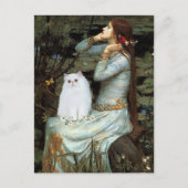 Ophelia - Witte Perzische kitten Briefkaart (Voorkant)