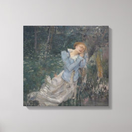 Ophelia (Woningvrouw) (door Jules Bastien-Lepage) Canvas Afdruk