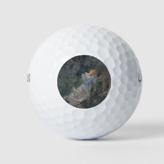 Ophelia (Woningvrouw) (door Jules Bastien-Lepage) Golfballen (Voorkant)