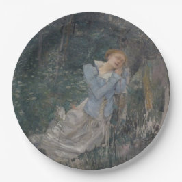 Ophelia (Woningvrouw) (door Jules Bastien-Lepage) Papieren Bordje