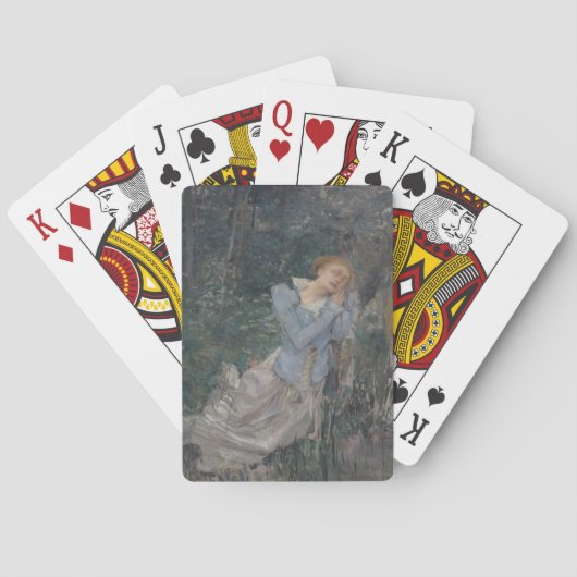 Ophelia (Woningvrouw) (door Jules Bastien-Lepage) Pokerkaarten (Achterkant)
