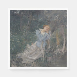 Ophelia (Woningvrouw) (door Jules Bastien-Lepage) Servet