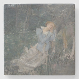 Ophelia (Woningvrouw) (door Jules Bastien-Lepage) Stenen Onderzetter
