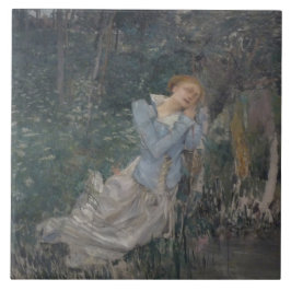 Ophelia (Woningvrouw) (door Jules Bastien-Lepage) Tegeltje