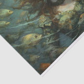 Ophelia zinkt neer met de vis tissuepapier (Detail)