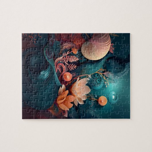 Ophelia's droom etherische kunst print legpuzzel (Horizontaal)