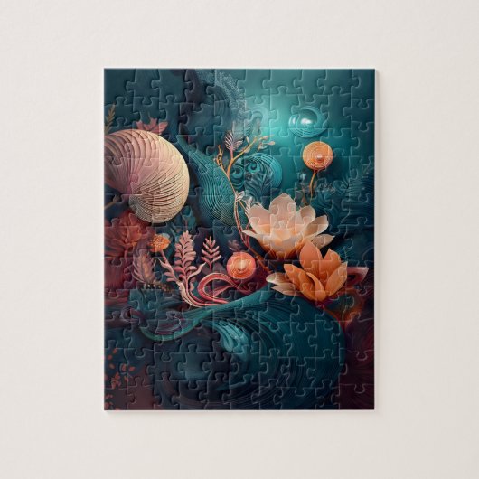 Ophelia's droom etherische kunst print legpuzzel (Verticaal)