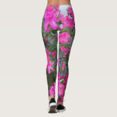 Ophete roze Azalea-bloemen op leggings (Achterkant)