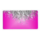 Ophete roze en smeltproppen etiket (Voorkant)