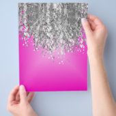 Ophete roze en smeltproppen flyer (Hand)