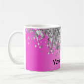 Ophete roze en smeltproppen koffiemok (Links)