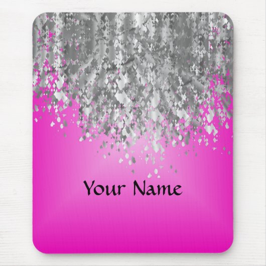 Ophete roze en smeltproppen muismat (Voorkant)