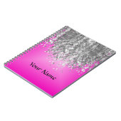 Ophete roze en smeltproppen notitieboek (Linkerzijde)
