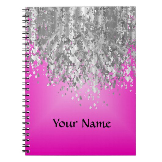 Ophete roze en smeltproppen notitieboek (Voorkant)