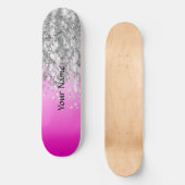 Ophete roze en smeltproppen skateboard (Voorkant)
