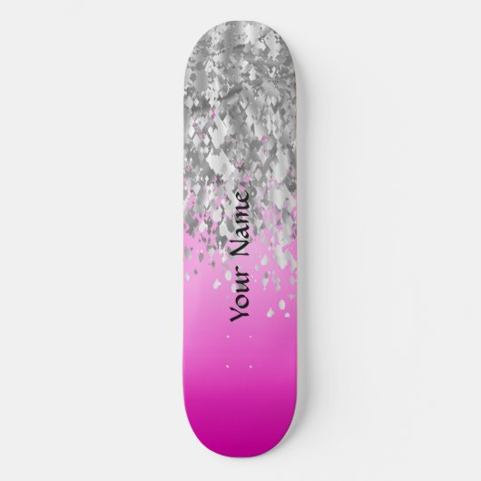 Ophete roze en smeltproppen skateboard (Voorkant)