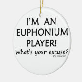Ophhonium Player Excuseer Keramisch Ornament (Links)