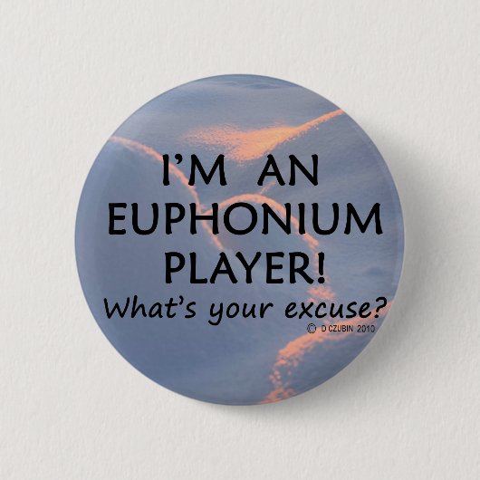 Ophhonium Player Excuseer Ronde Button 5,7 Cm (Voorkant)