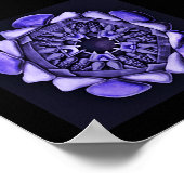 Ophidioderma Detail in Paars Poster (Hoek)