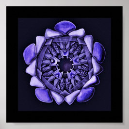 Ophidioderma Detail in Paars Poster