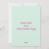 ophisticeerd konijn feestdagenkaart (Achterkant)