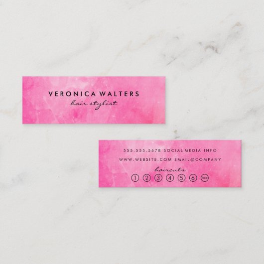 ophisticeerde loyaliteit klantenkaartje (Voorkant / Achterkant)