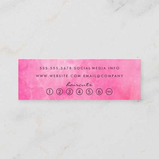 ophisticeerde loyaliteit klantenkaartje (Achterkant)