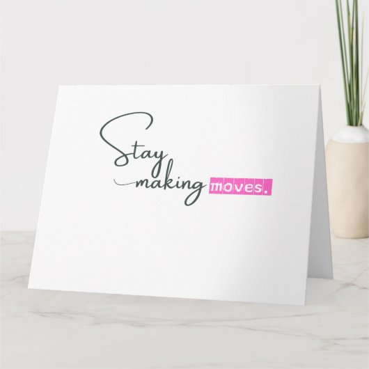 ophisticeerde minimalist kaart (Voorkant)