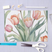 ophisticeerde tulp met Waterverf Tissuepapier (Craft)