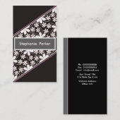 ophisticeerde vrouwelijke Visitekaartjes (Voorkant / Achterkant)