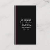 ophisticeerde vrouwelijke Visitekaartjes (Achterkant)