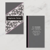 ophisticeerde vrouwelijke Visitekaartjes (Voorkant / Achterkant)