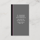 ophisticeerde vrouwelijke Visitekaartjes (Achterkant)