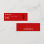 Ophiuchus Astrologisch Zodiac Sign. Zwart. Mini Visitekaartje (Voorkant / Achterkant)