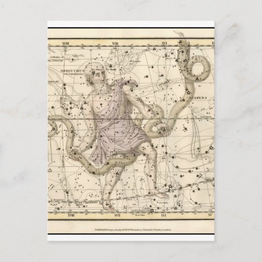 Ophiuchus Constellation Zodiac Briefkaart (Voorkant)